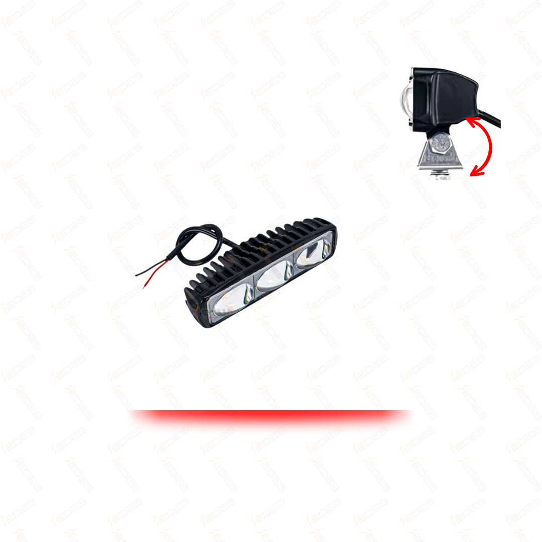 Luz led línea zona segura roja